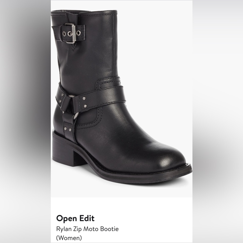 Open Edit Rylan Zip Moto Bootie